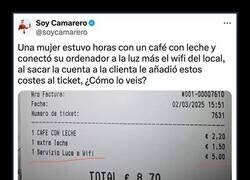 Enlace a En este bar cobran por todo