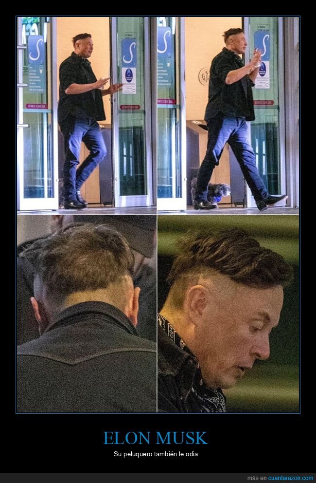 corte de pelo,elon musk,star wars