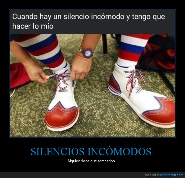 silencio,incómodo