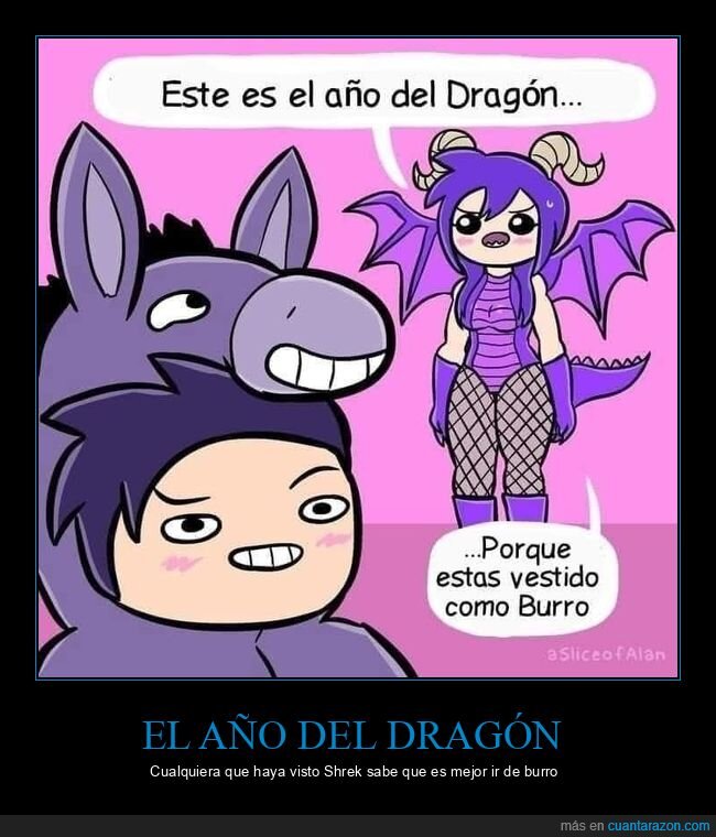 dragón,burro