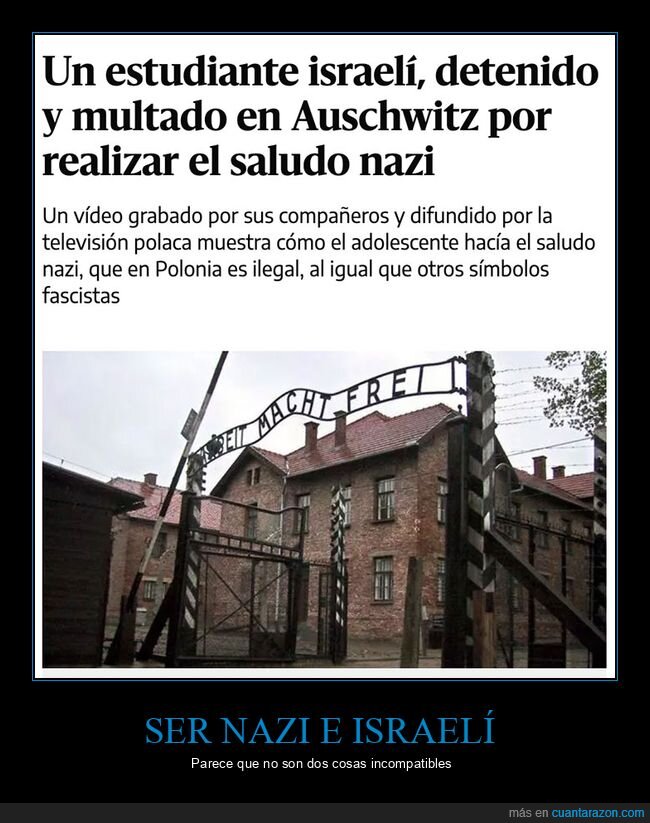 auschwitz,israelí,multa,saludo nazi