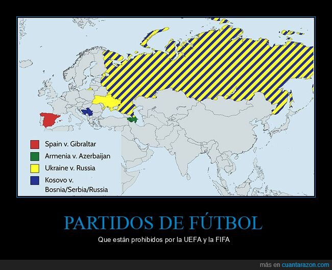 fútbol,países,partidos,prohibidos