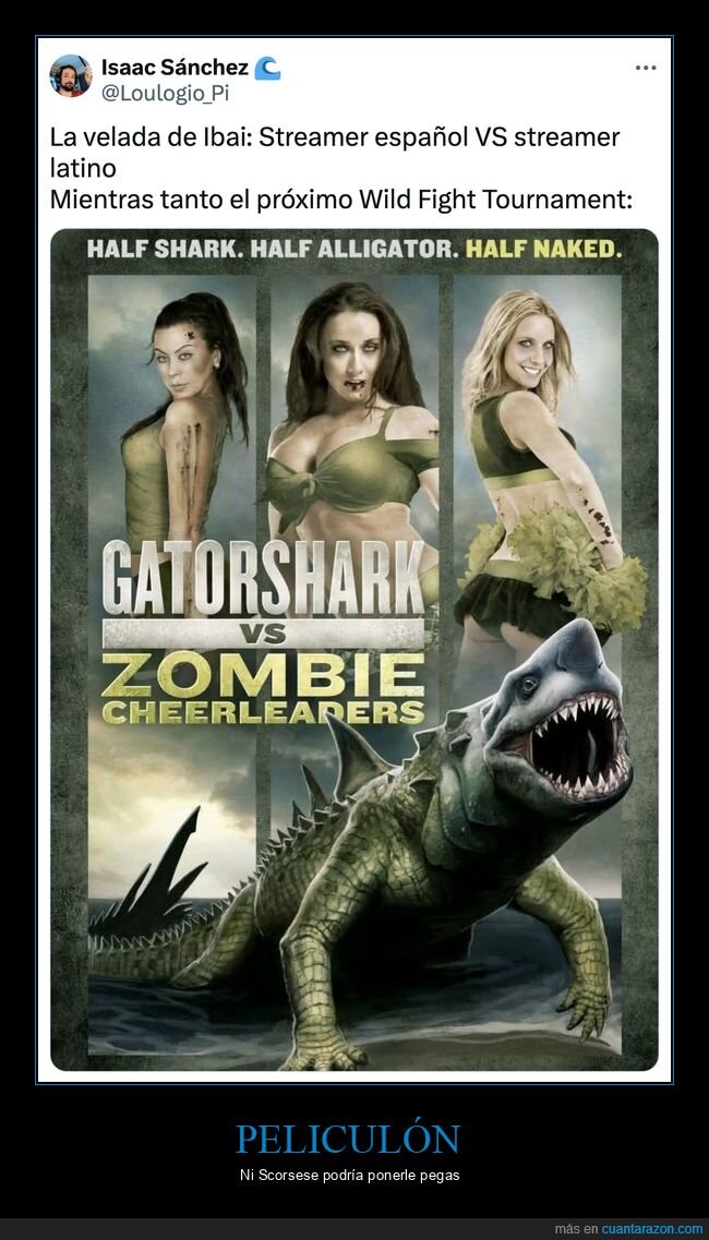 gatorshark vs zombie cheerleaders,película