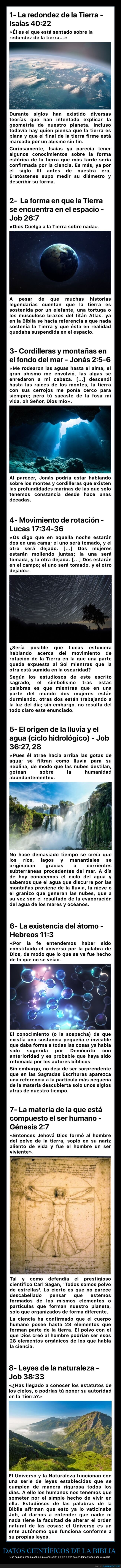 biblia,datos científicos