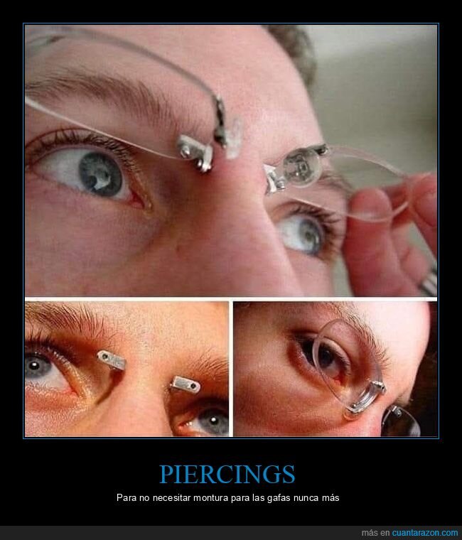 piercings,gafas