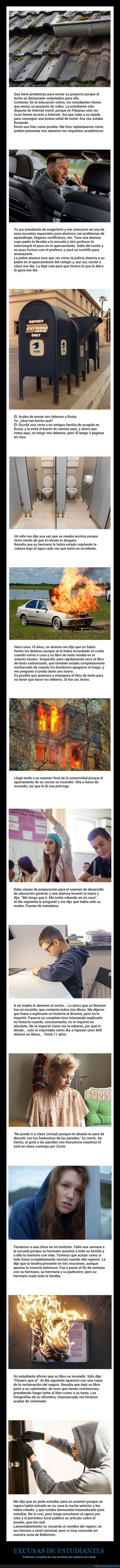 excusas,estudiantes,profesores