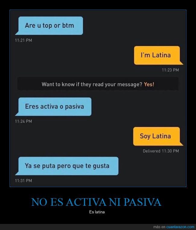 activa,latina,pasiva