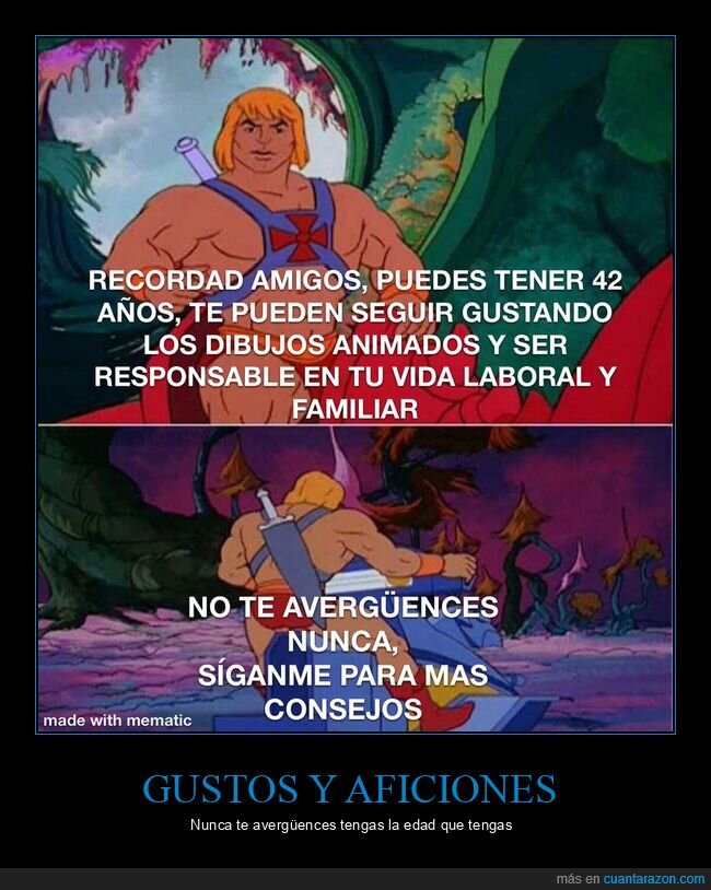edad,gustar,dibujos animados