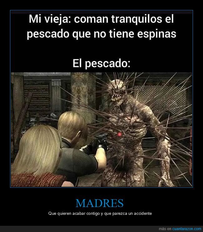 espinas,madre,pescado