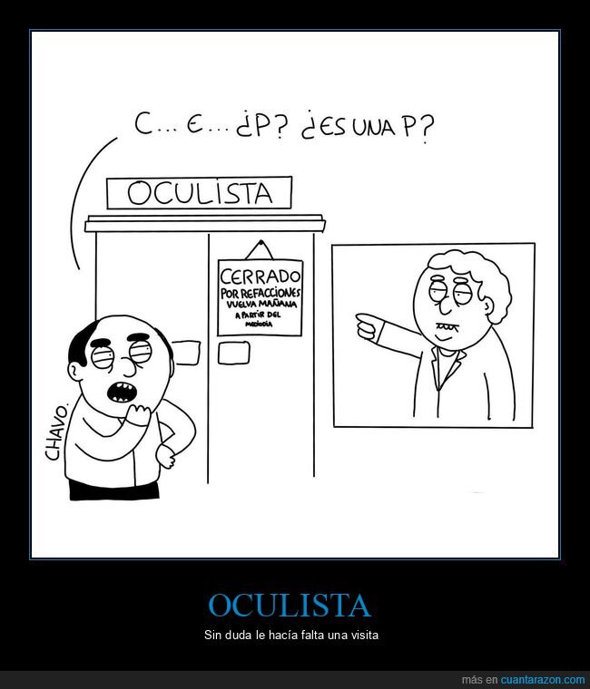 oculista,cerrado