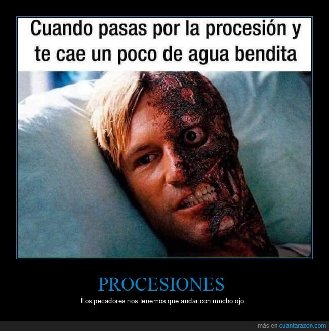 procesión,agua bendita