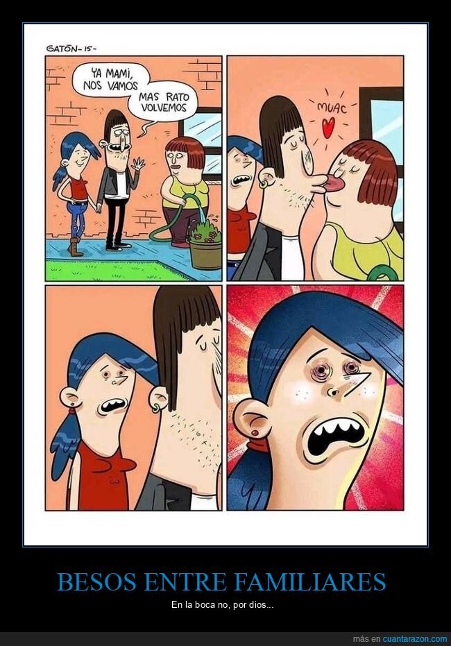novio,madre,beso