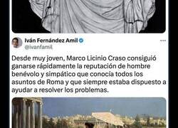 Enlace a Marco Licinio Craso, el cónsul romano que dio origen a la expresión que todavía utilizamos 