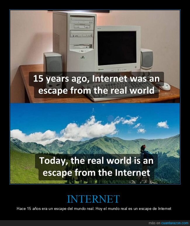 internet,mundo real,escape