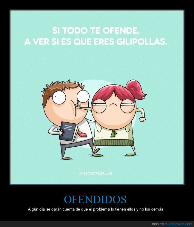 ofendidos,ofenderse