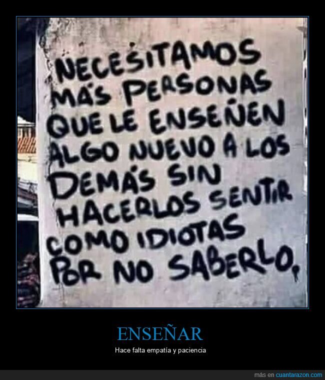 enseñar,sentir,idiotas