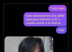 Enlace a Selfie para el trabajo