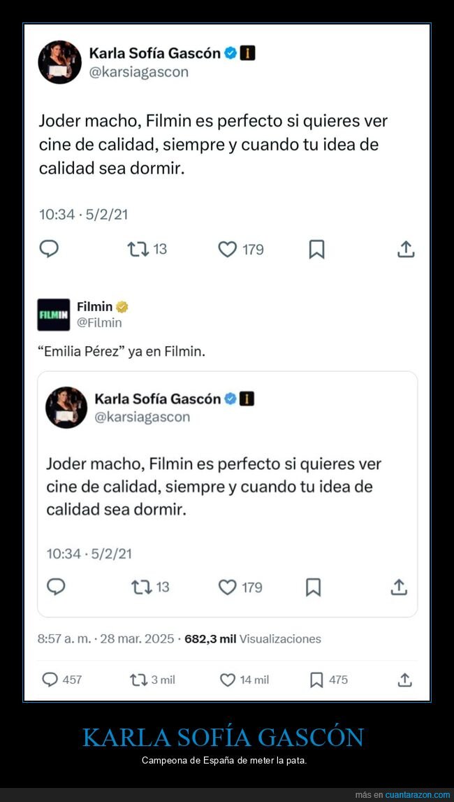 karla sofía gascón,filmin