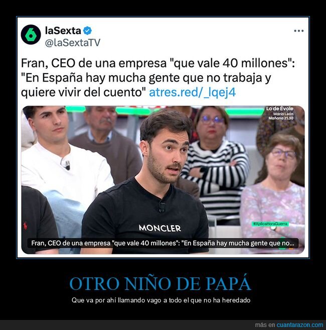 trabajar,vivir del cuento
