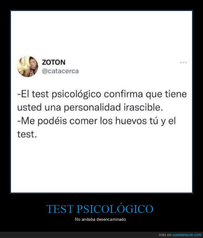 test psicológico,irascible