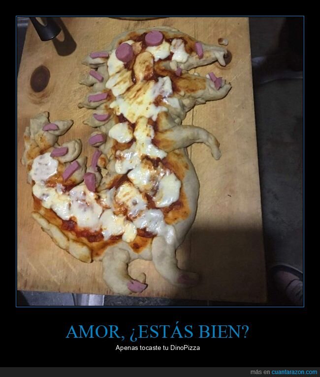 dinosaurio,pizza