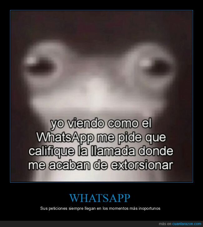whatsapp,calificar,llamada,extorsionar