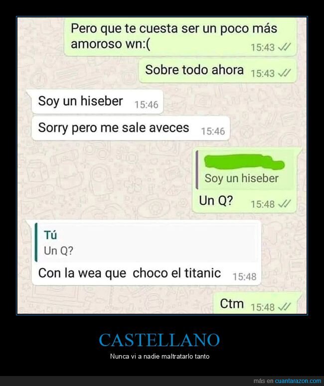 hiseber,iceberg,ortografía,whatsapp