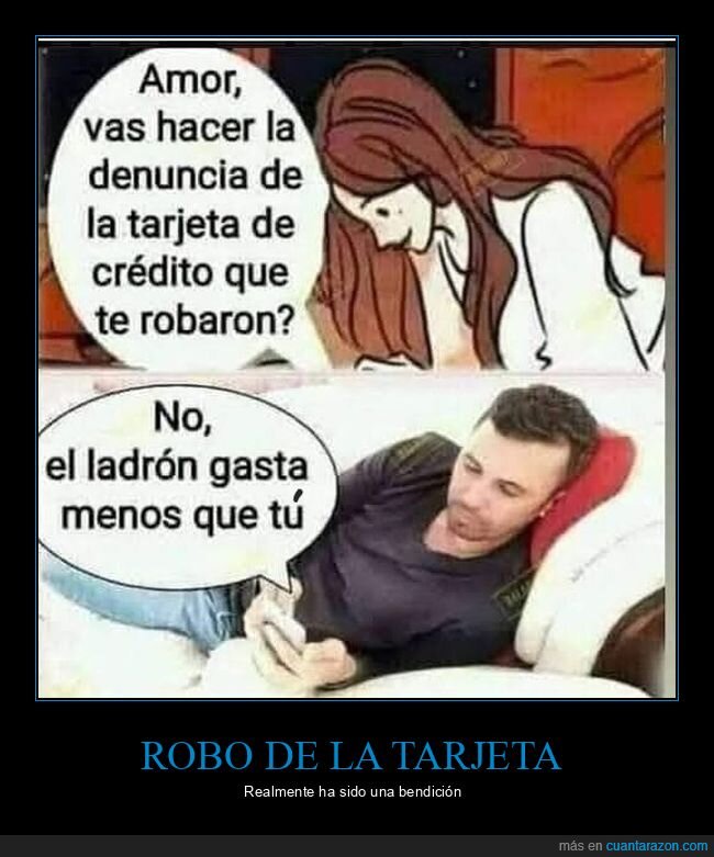 denuncia,robo,tarjeta de crédito,ladrón,gastar