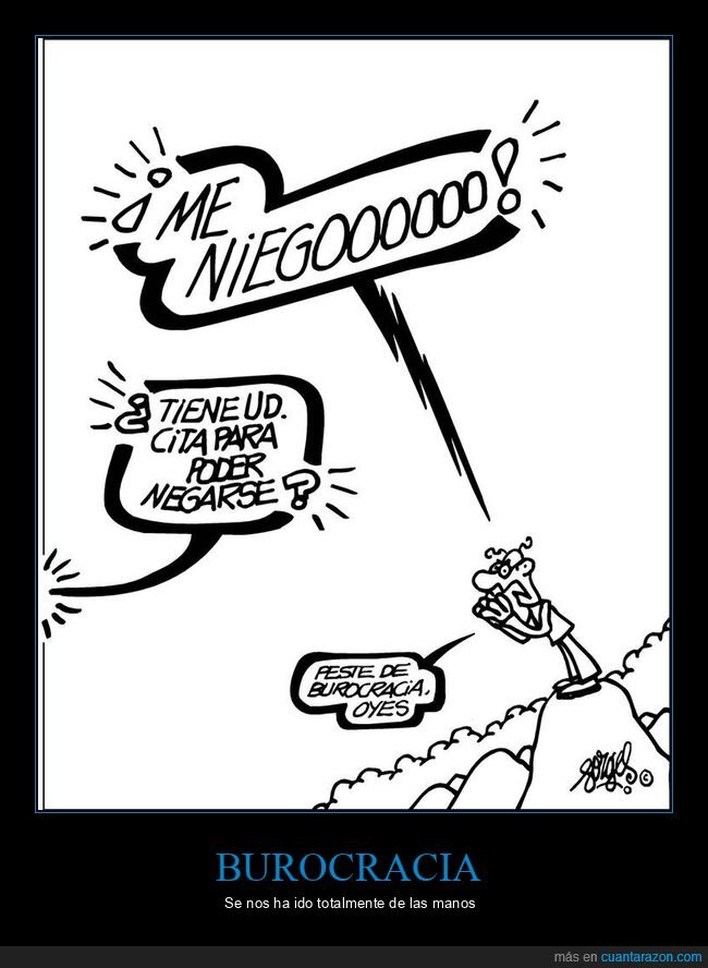 negarse,cita,burocracia