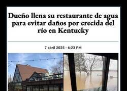 Enlace a Consiguió que no le entrara ni una gota de agua sucia de la riada