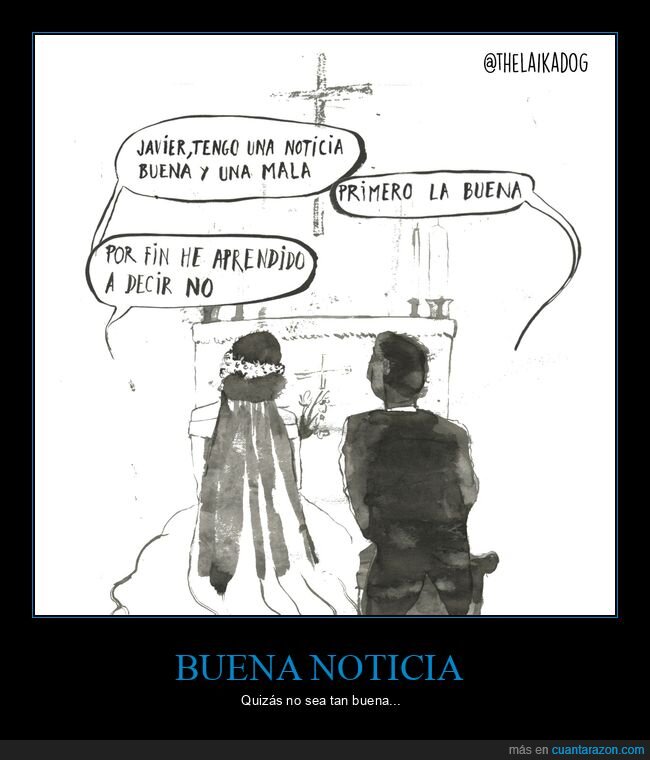 boda,buena noticia,mala noticia
