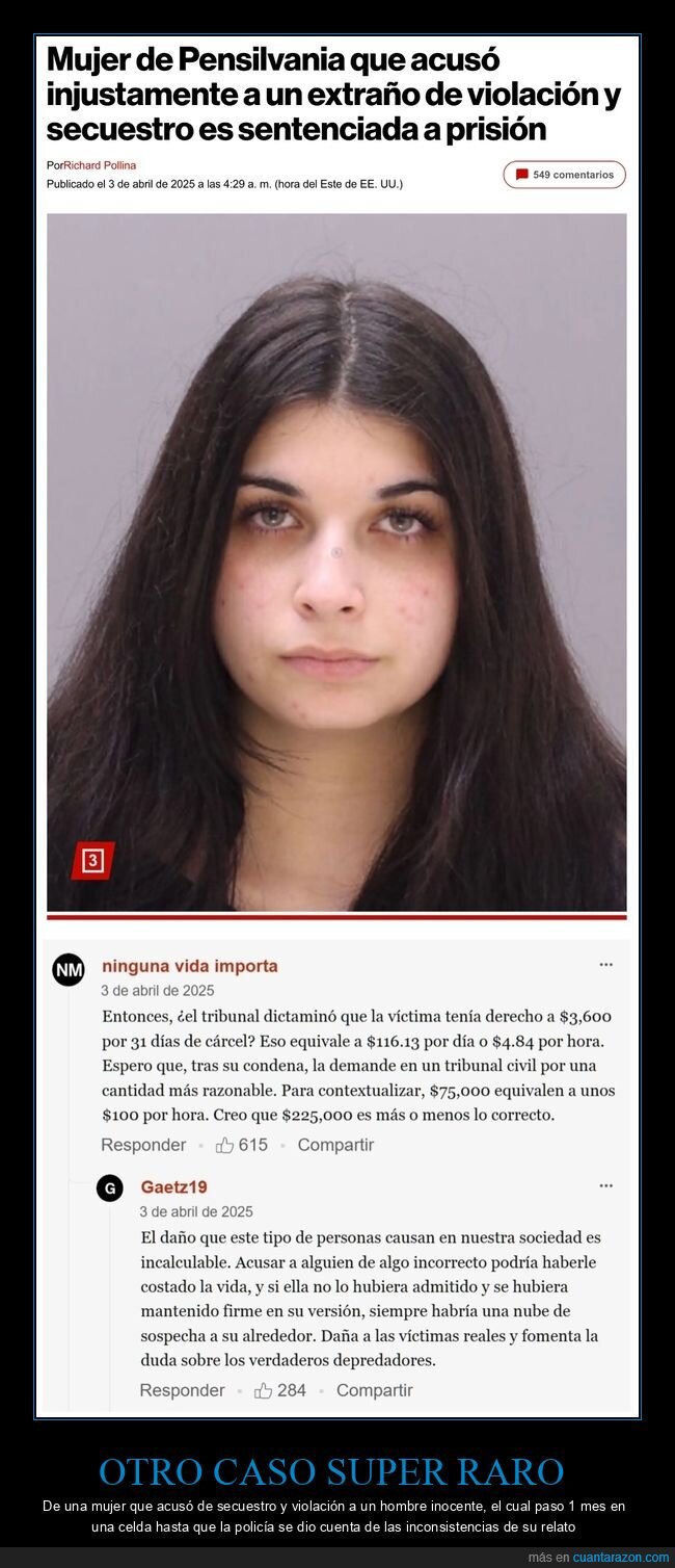 denuncia falsa,acusación,prisión