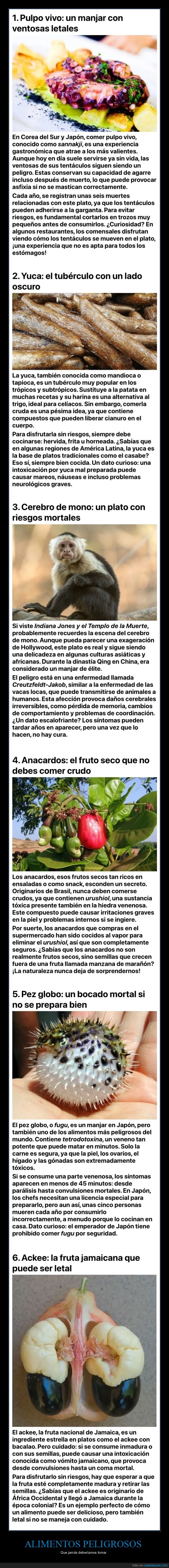 alimentos,peligrosos