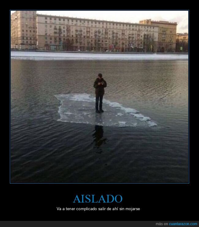 hielo,río