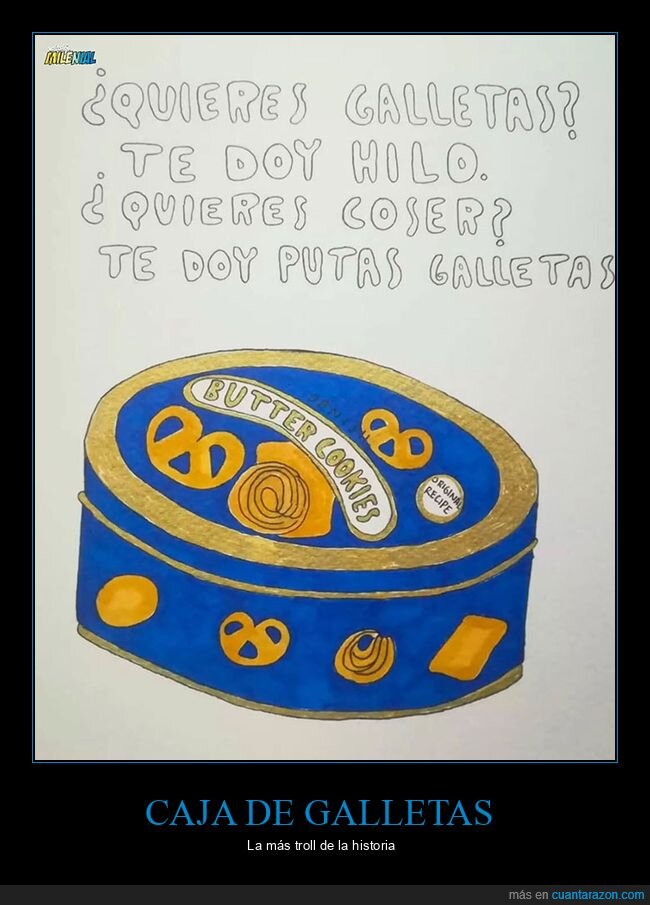 coser,galletas danesas,hilo