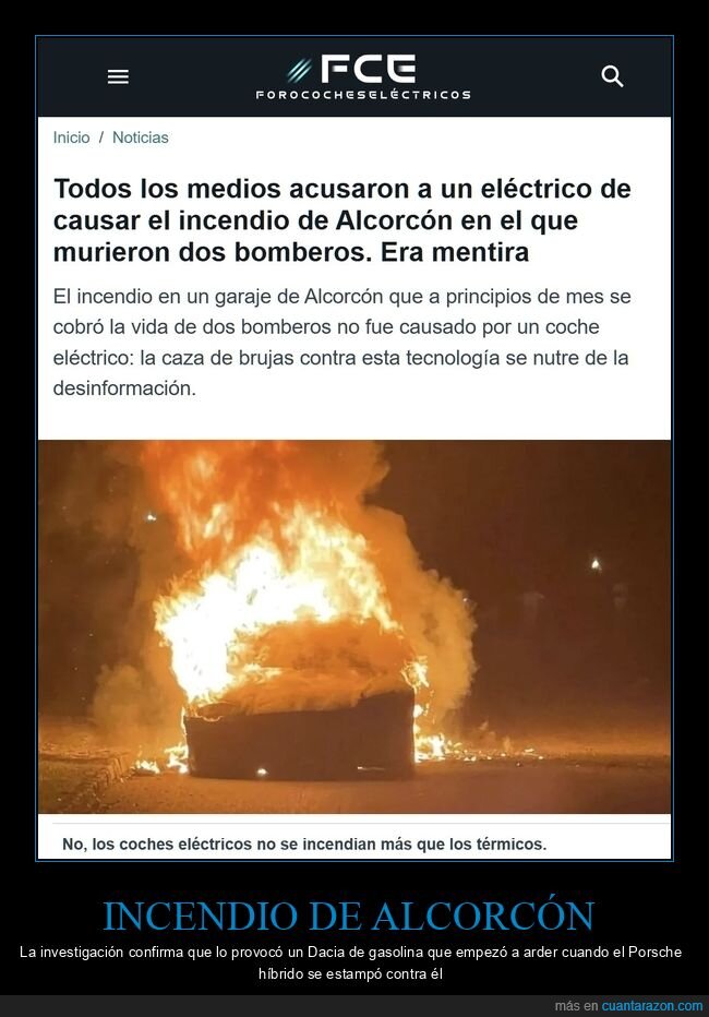 incendio,coches,coche eléctrico