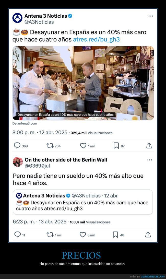 desayunar,españa,precios