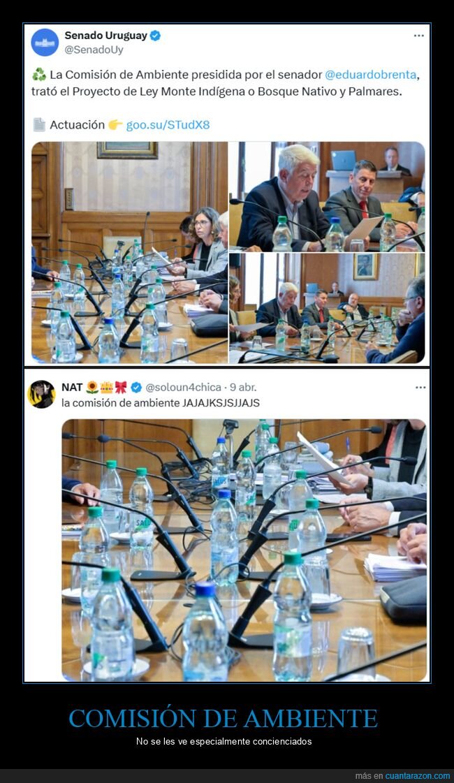 comisión de ambiente,botellas,plástico