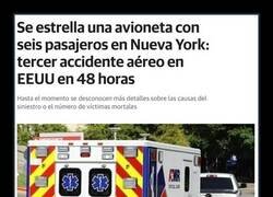 Enlace a Avioneta estrellada en Nueva York