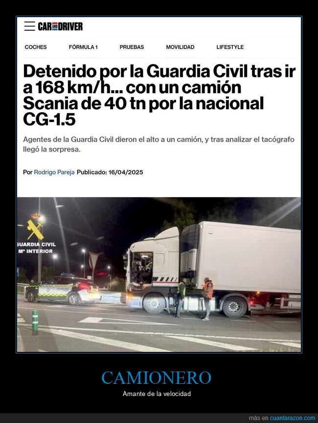 camión,velocidad,guardia civil