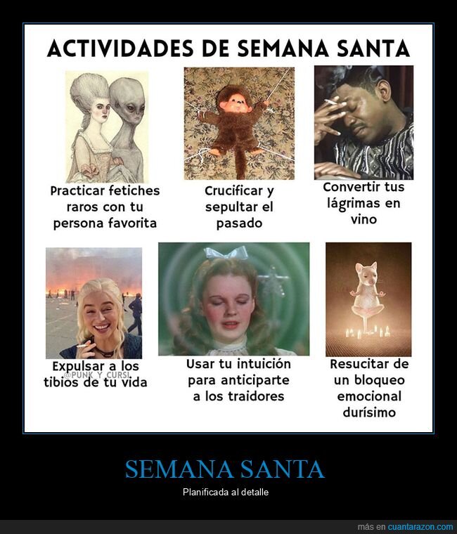 actividades,semana santa