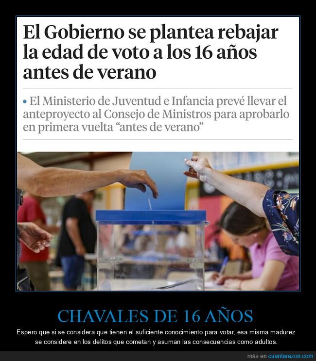 16 años,edad,votar