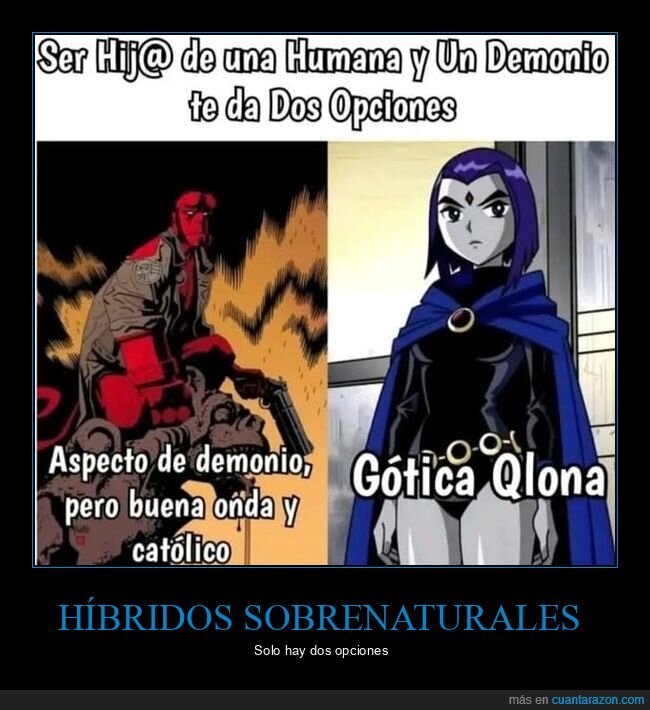 humana,demonio,hijos,opciones