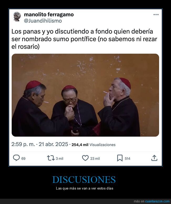 discutir,papa