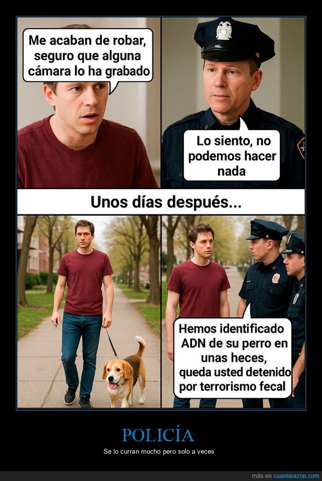 policía,robo,perro,adn