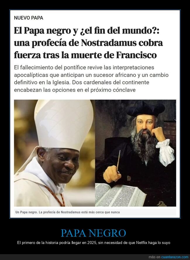 papa,negro,nostradamus