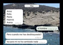 Enlace a Usando contactos que te tienen bloqueado como lista de la compra