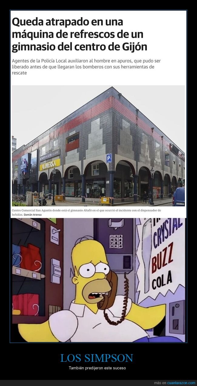 atrapado,máquina expendedora,simpsons