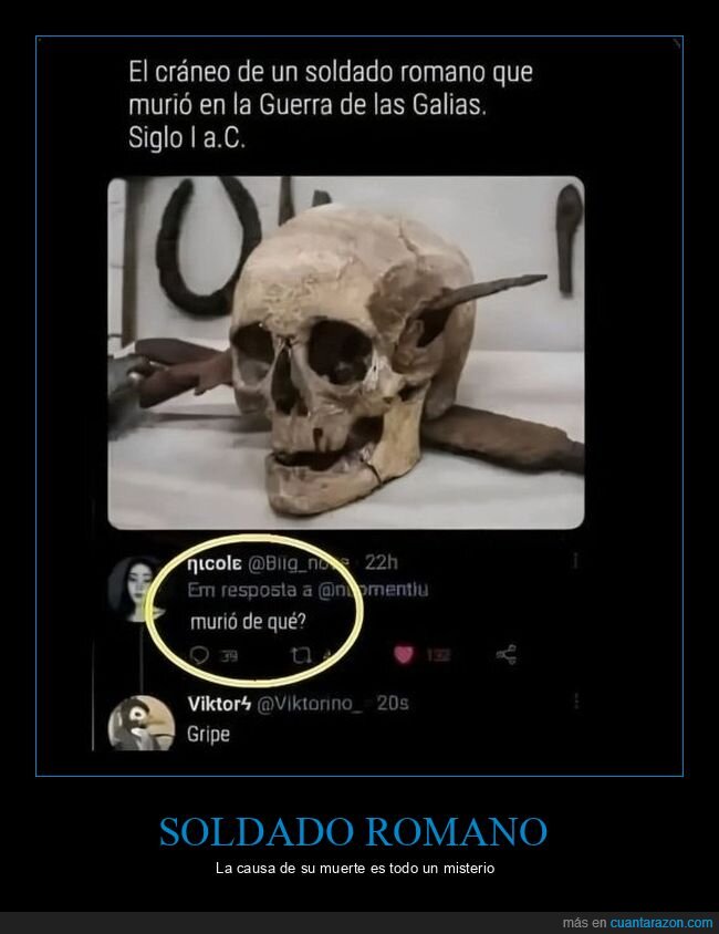 comentarios,gripe,romano,soldado