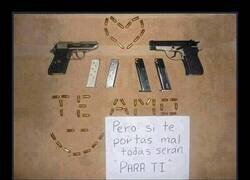 Enlace a Declaración de amor y amenaza